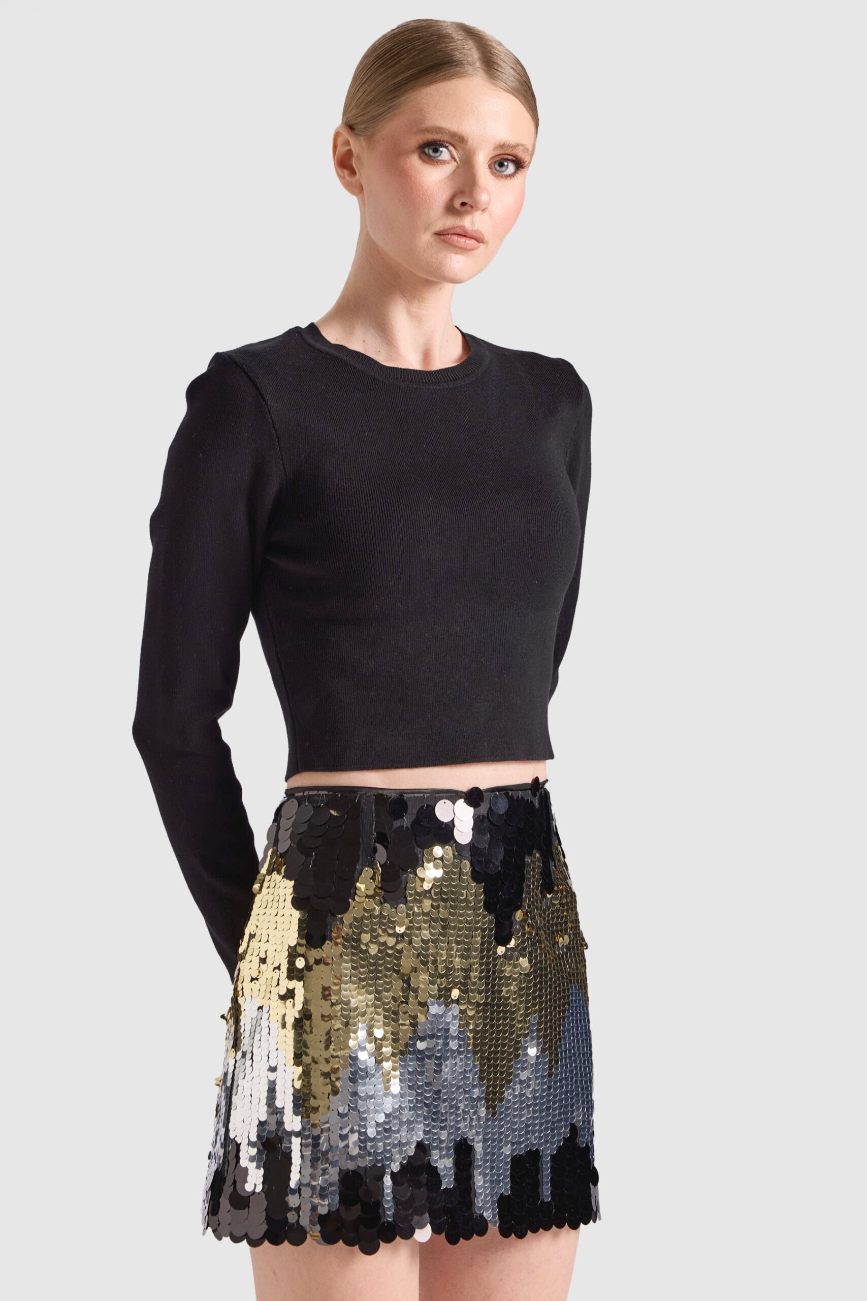 Dollie Bell-Pul Payetli Mini Etek-Etek-3-Milagron.com