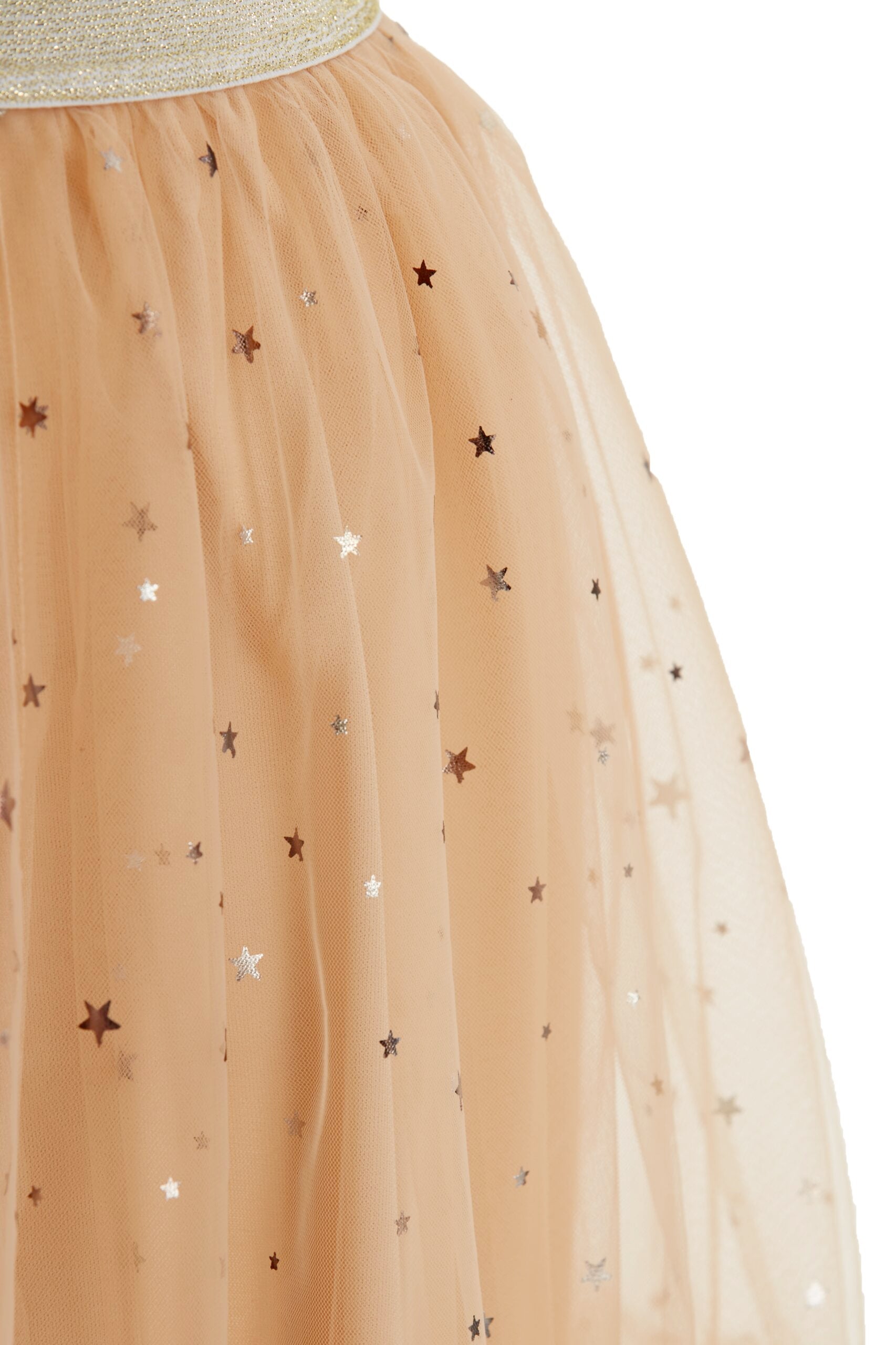 Dollie Bell-Sweet Berry / Yıldızlı Tül Midi Etek Ten Rengi-Etek-2-Milagron.com