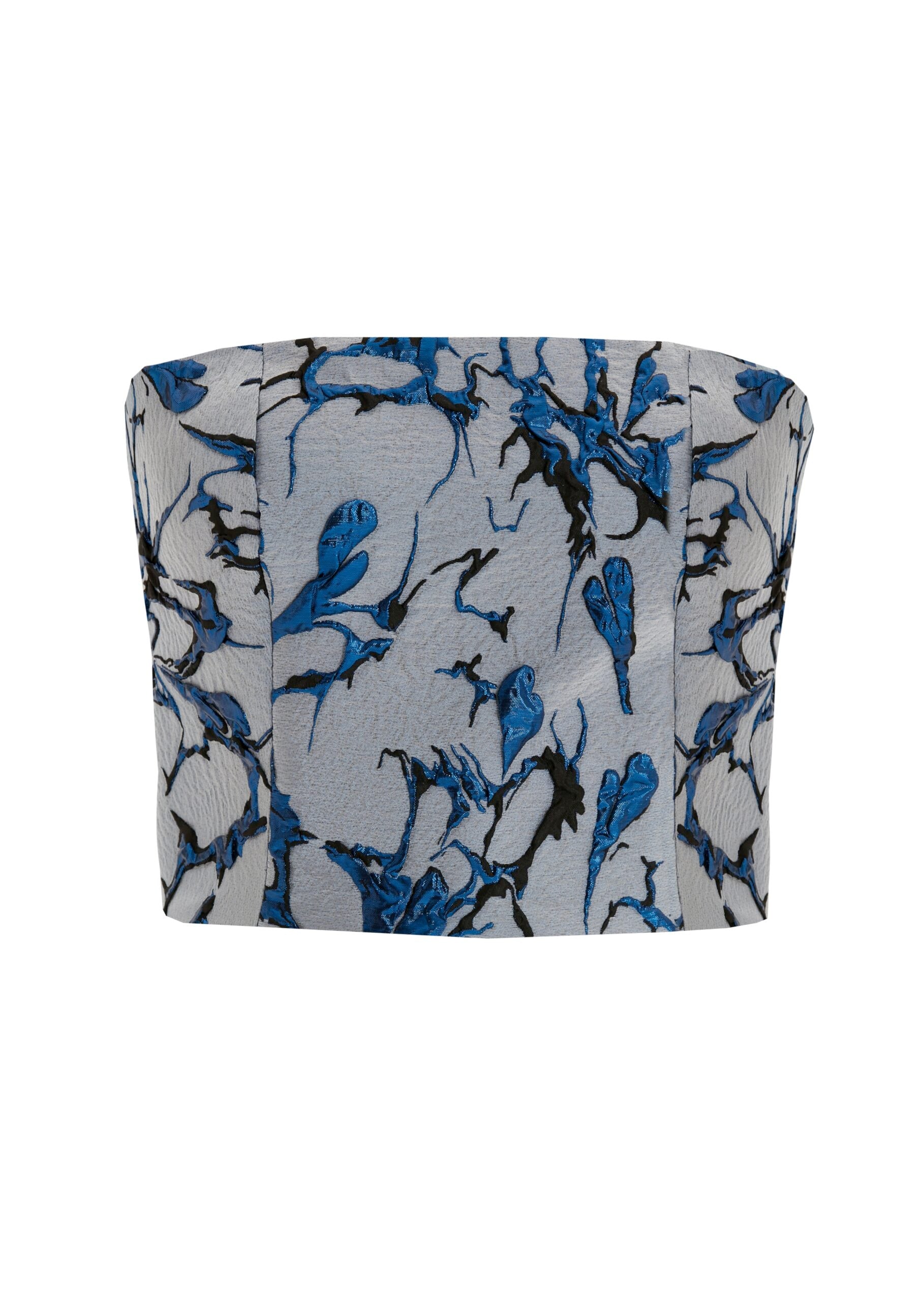 Dollie Bell-Twinkle Straplez Büstiyer Gri/Mavi-Büstiyer-1-Milagron.com