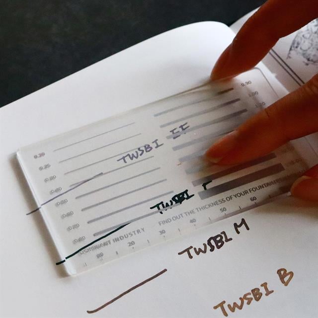 Dominant Industry-Measure My Pen Mm Pad Uç Kalınlığı Cetveli-Damga-5-Milagron.com