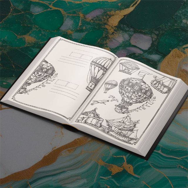 Dominant Industry-Dominant Industry Mürekkep Arşivleme Kitabı A Log Of Elixir-Özel Defterler-6-Milagron.com