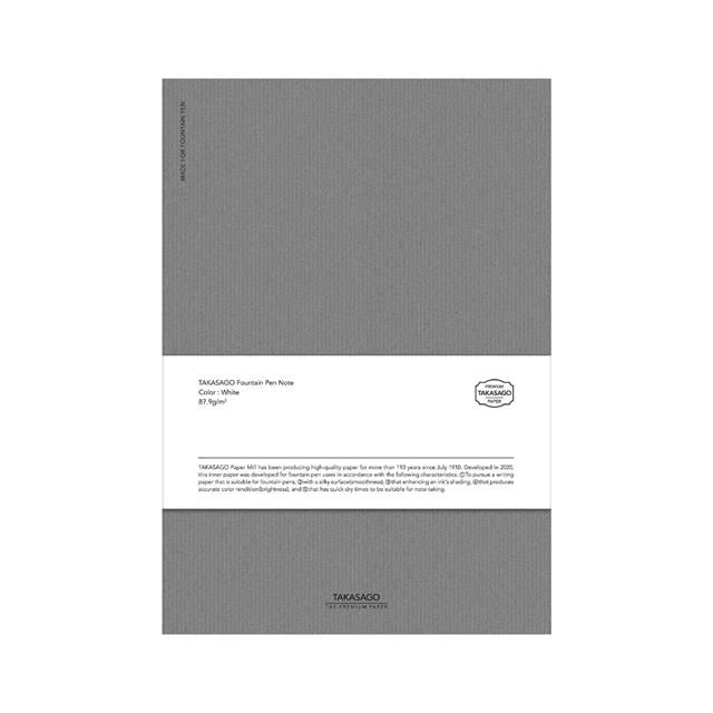 Dominant Industry-Takasago Dolma Kalem Uyumlu A5 Gri Çizgili Japon Defter-Defter-1-Milagron.com