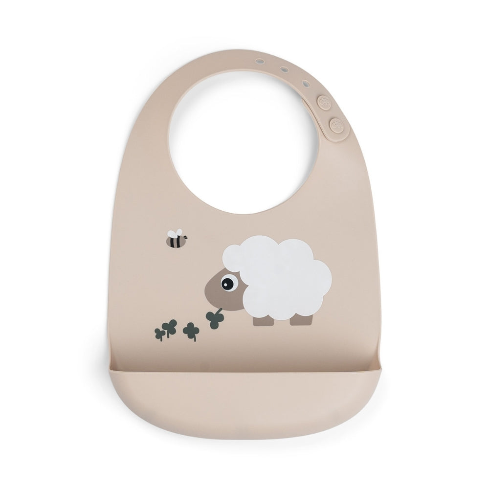 Done By Deer - Tiny Farm - Silikon Mama Önlüğü - Bej