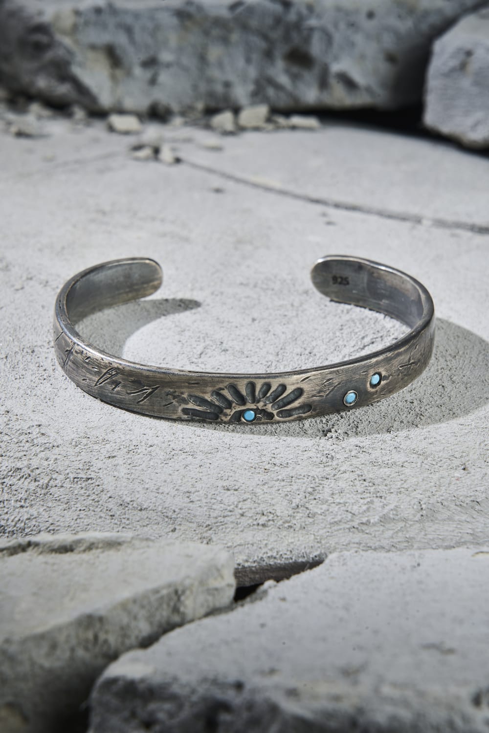 Dunkel Design-Craig 925 Ayar Gümüş Kelepçe-Bileklik-4-Milagron.com