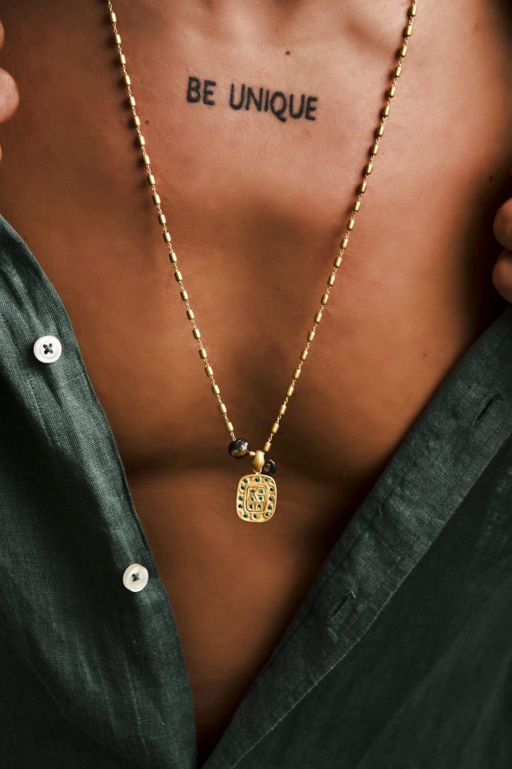 Dunkel Design-Glycon Altın Kaplama Kolye-Kolye-2-Milagron.com