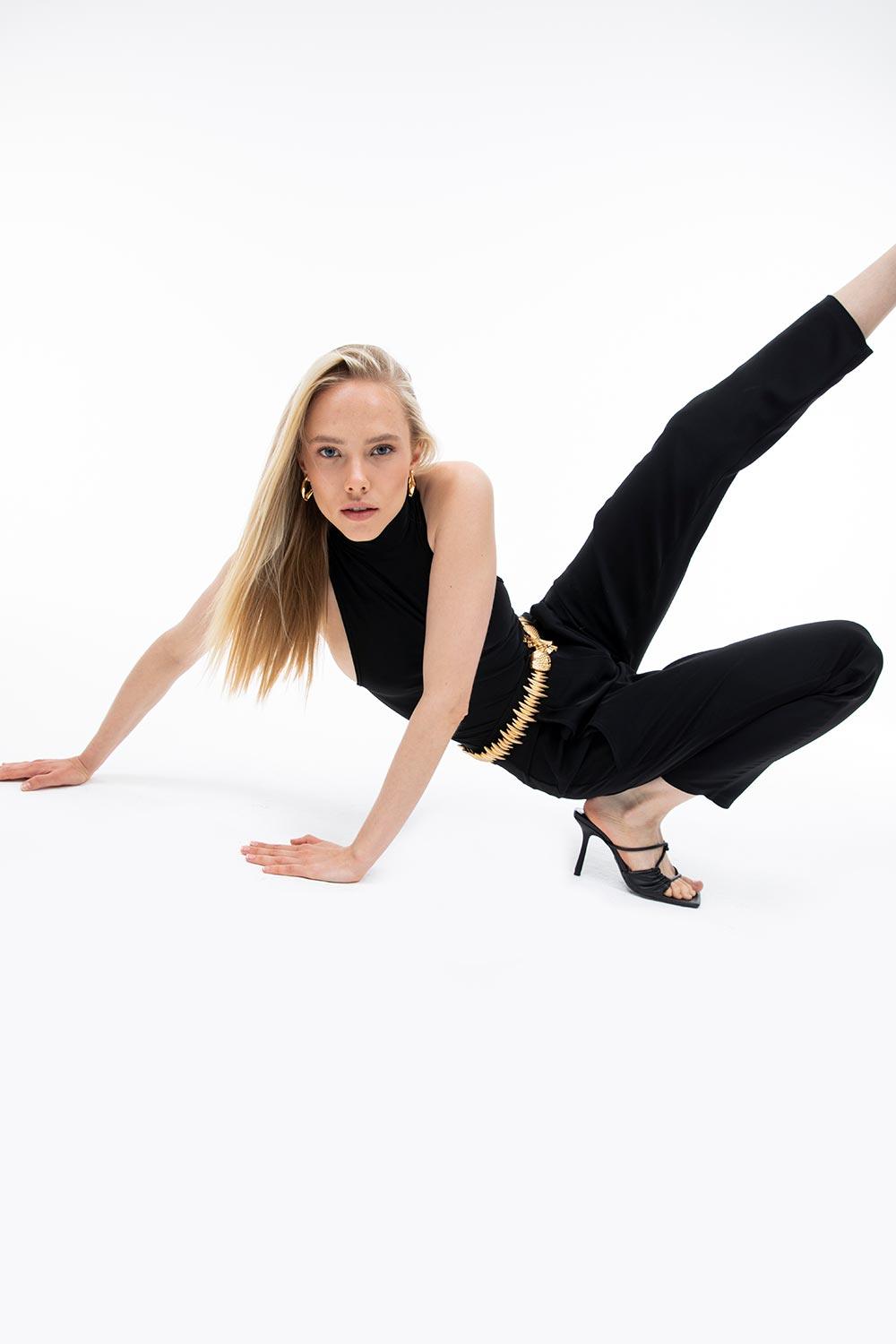 Duygu Demirel-Gracula Pant-Kumaş Pantolon-5-Milagron.com