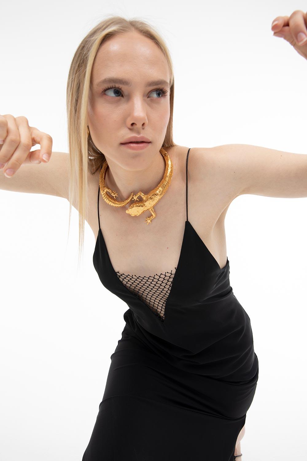 Duygu Demirel-Jackdaw Dress-Elbise-4-Milagron.com