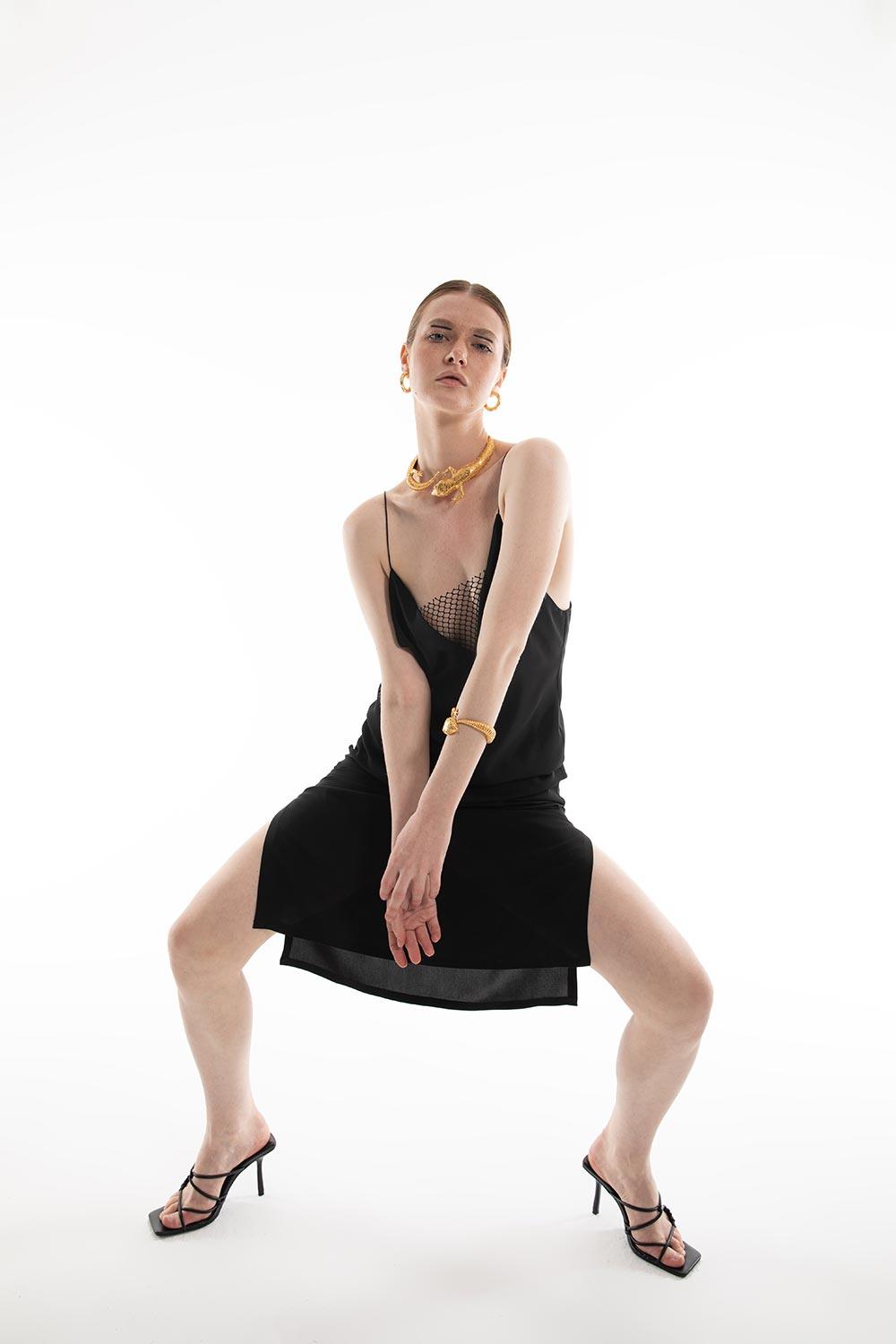 Duygu Demirel-Jackdaw Dress-Elbise-5-Milagron.com