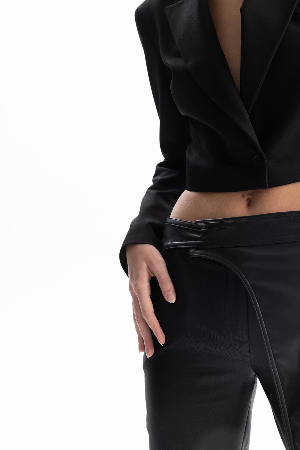 Duygu Demirel-Vulcans Trouser-Deri Pantolon-6-Milagron.com