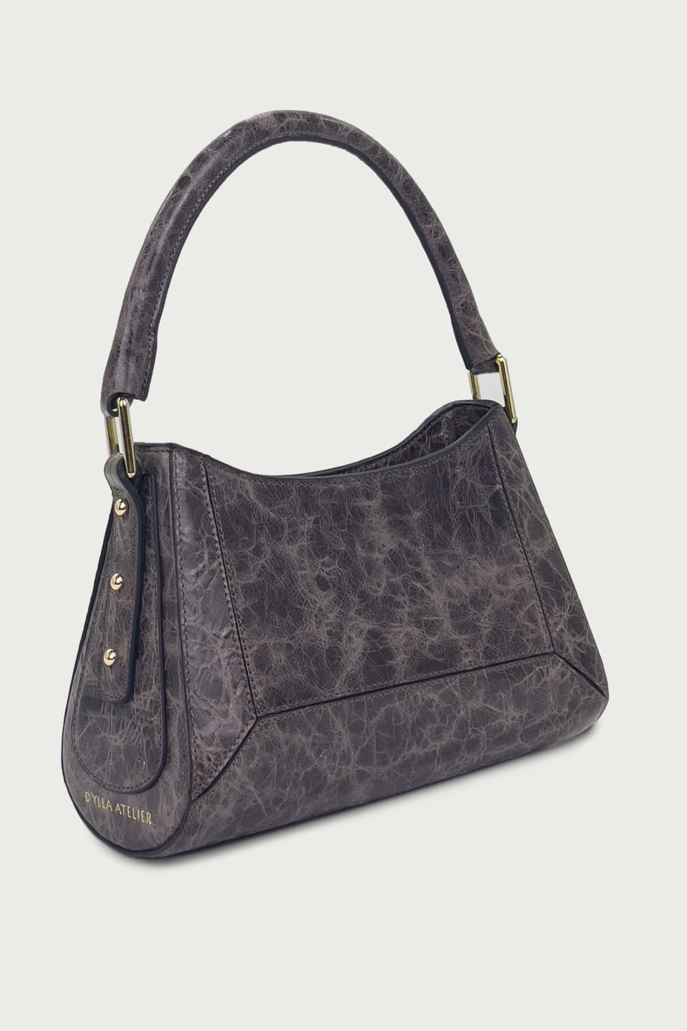 D’ylla Atelier-Ashley Crinkle Brown-El Çantası-3-Milagron.com