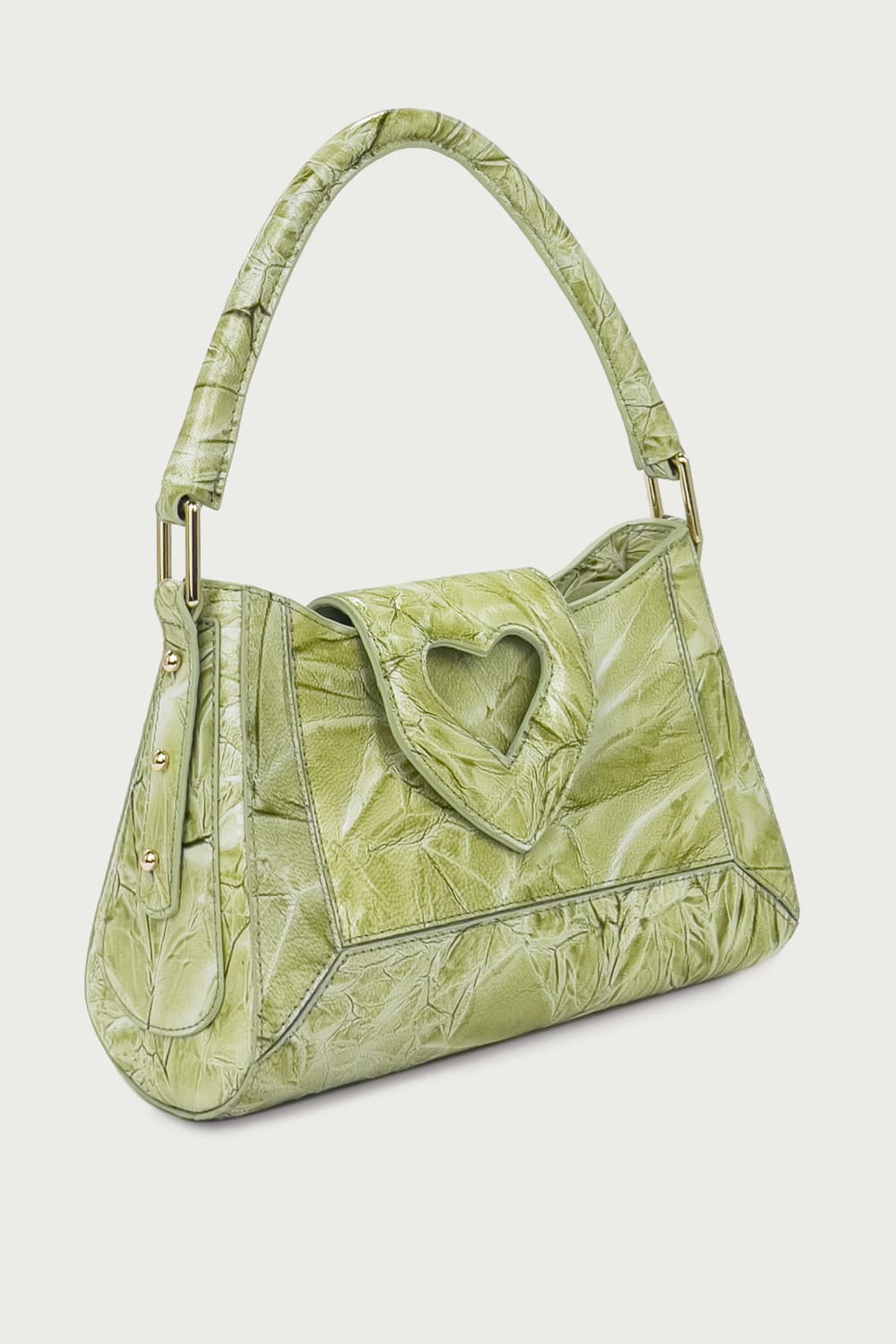 D’ylla Atelier-Ashley Crinkle Green-El Çantası-2-Milagron.com