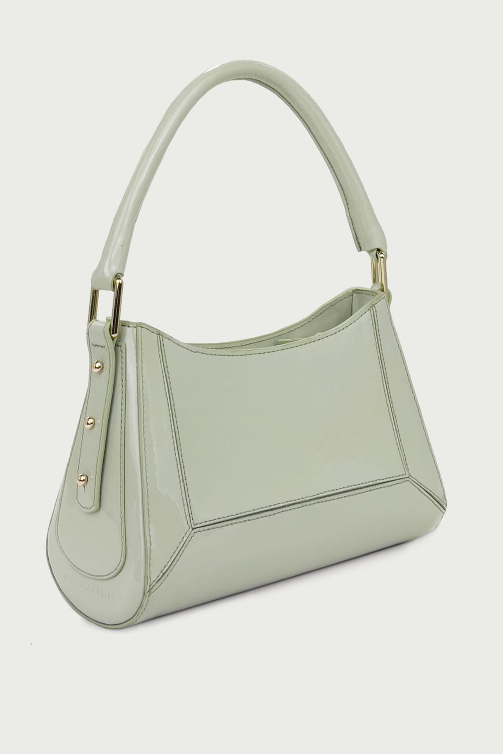 D’ylla Atelier-Ashley Sage Green Glossy-El Çantası-3-Milagron.com