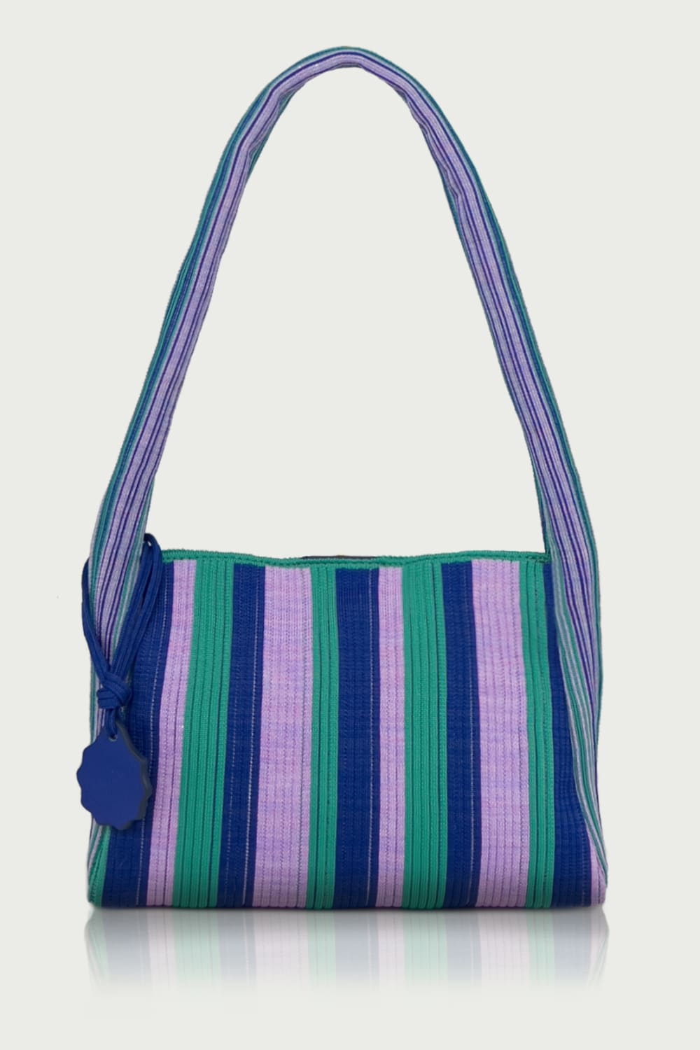 D’ylla Atelier-Freya Green Striped Midi-Omuz Çantası-1-Milagron.com