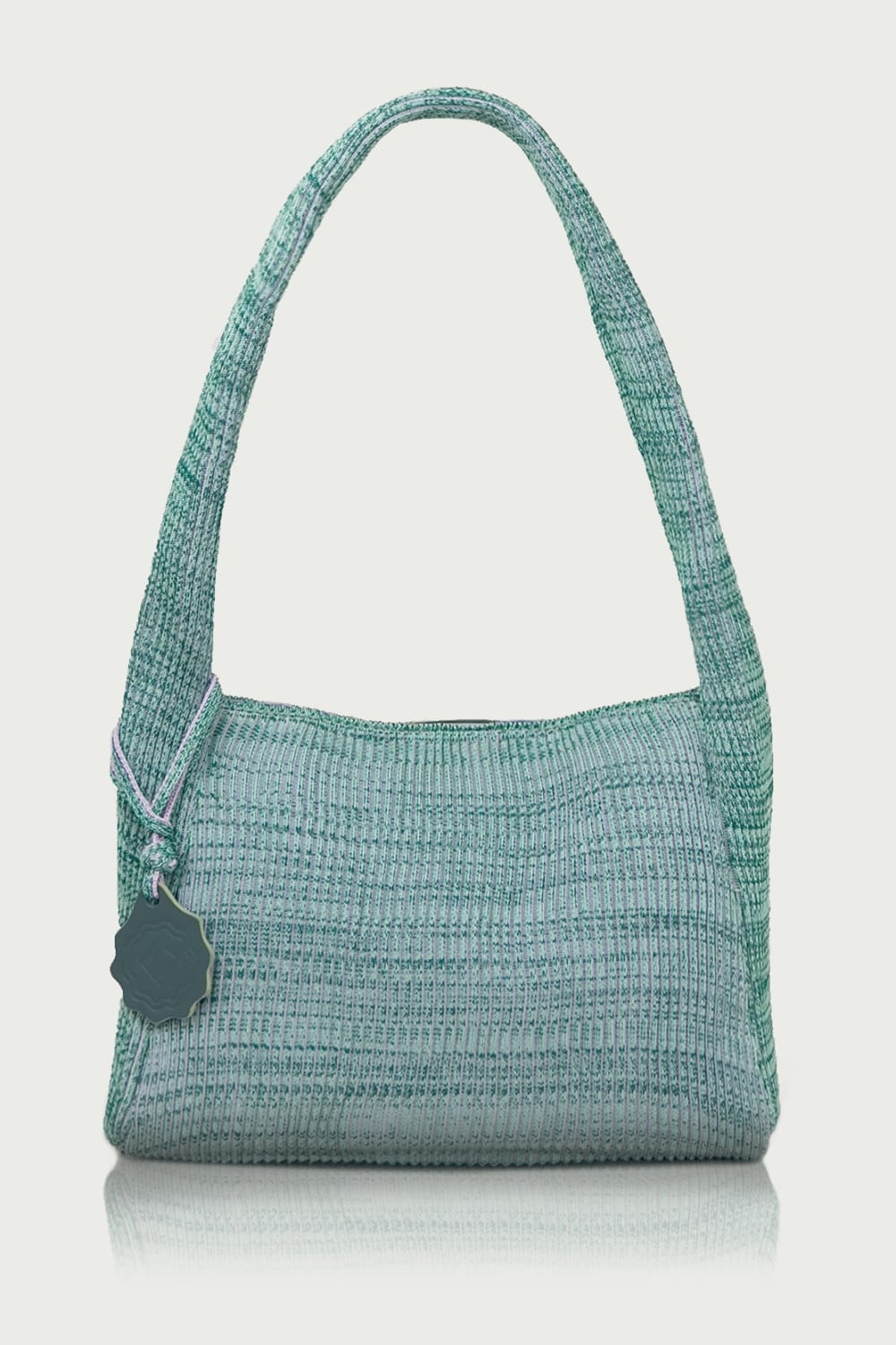 D’ylla Atelier-Freya Melange Green Midi-Omuz Çantası-1-Milagron.com