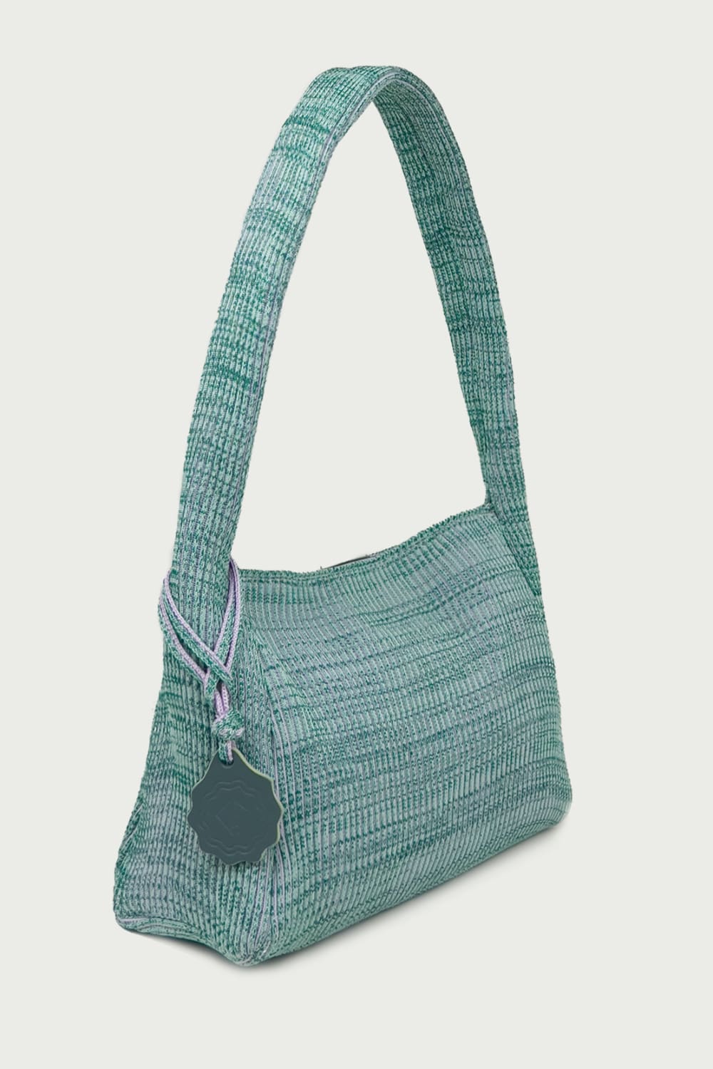 D’ylla Atelier-Freya Melange Green Midi-Omuz Çantası-2-Milagron.com