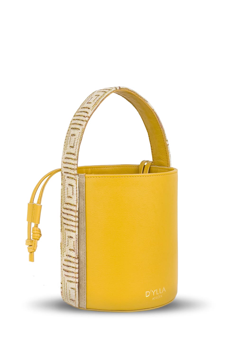 D’ylla Atelier-Lena Bucket Bag Mustard-Omuz Çantası-1-Milagron.com