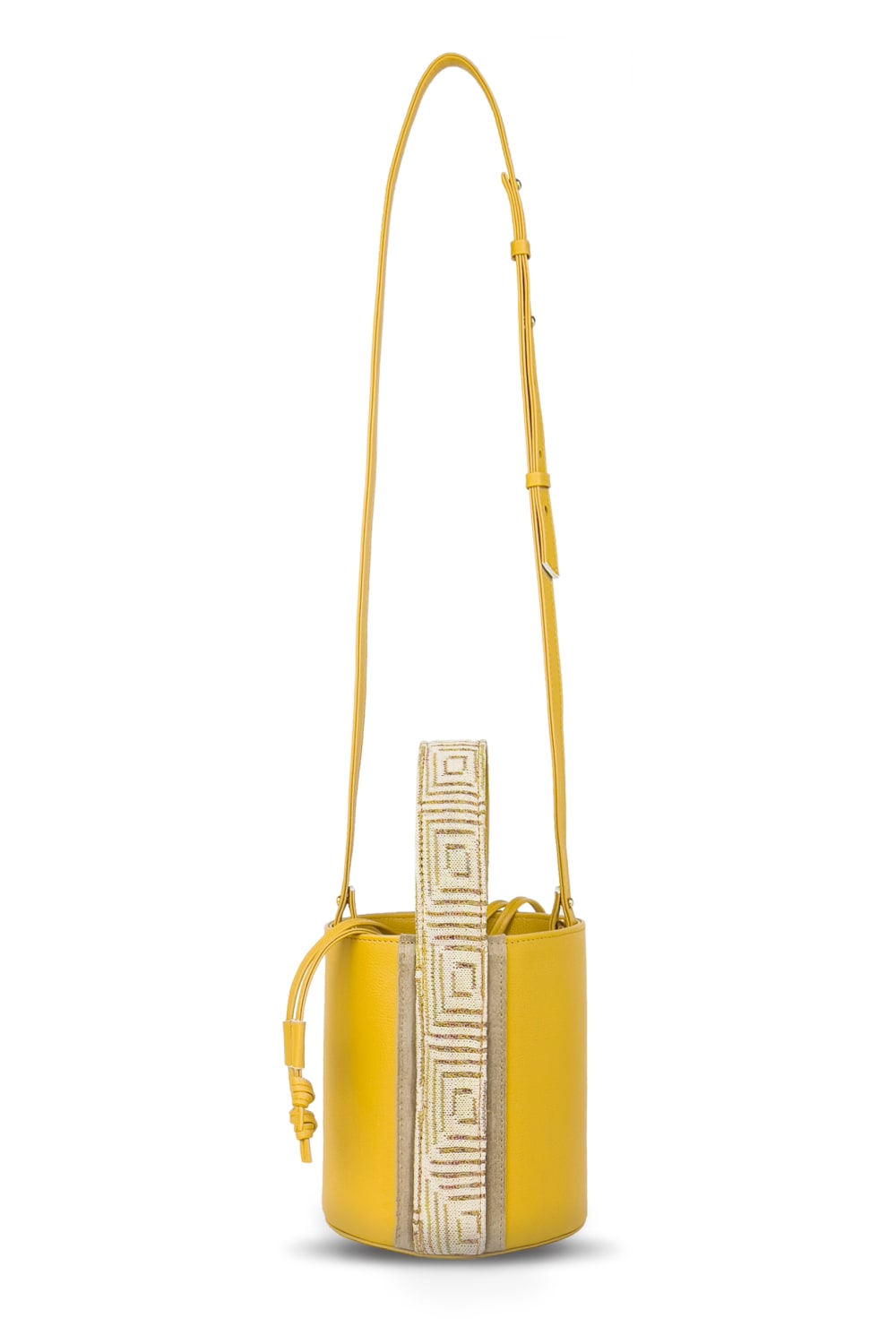 D’ylla Atelier-Lena Bucket Bag Mustard-Omuz Çantası-2-Milagron.com