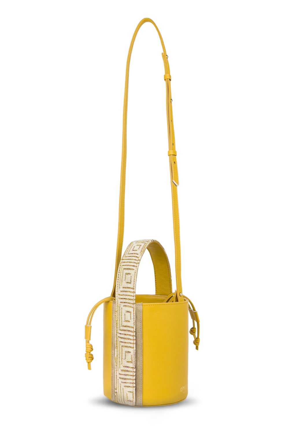 D’ylla Atelier-Lena Bucket Bag Mustard-Omuz Çantası-5-Milagron.com