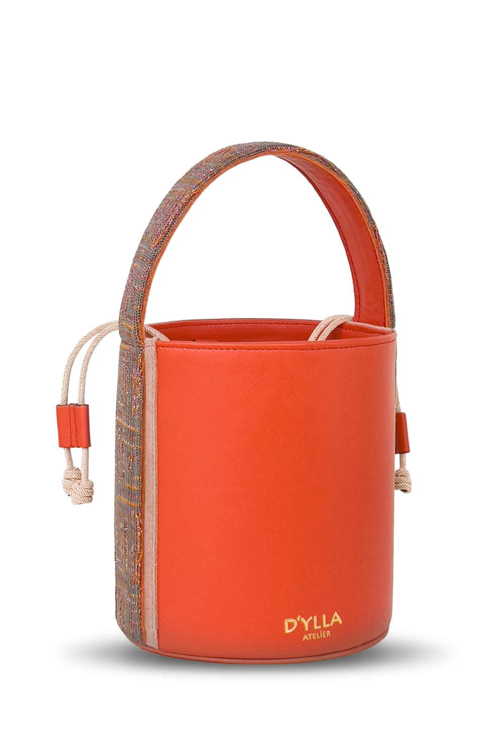 D’ylla Atelier-Lena Bucket Bag Pomegranate-Omuz Çantası-1-Milagron.com