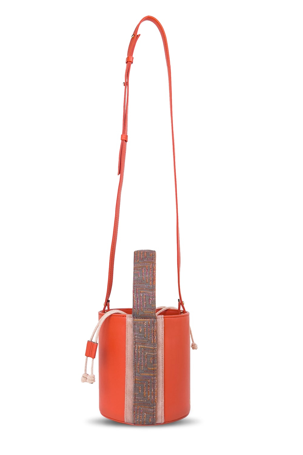 D’ylla Atelier-Lena Bucket Bag Pomegranate-Omuz Çantası-2-Milagron.com