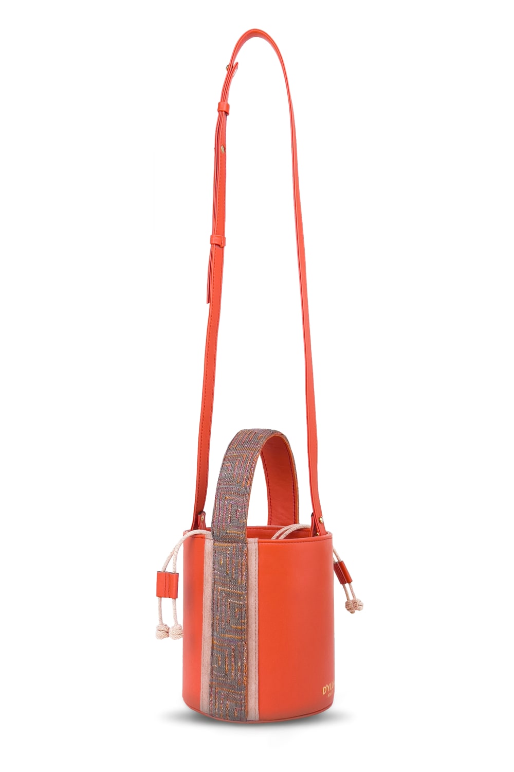 D’ylla Atelier-Lena Bucket Bag Pomegranate-Omuz Çantası-3-Milagron.com