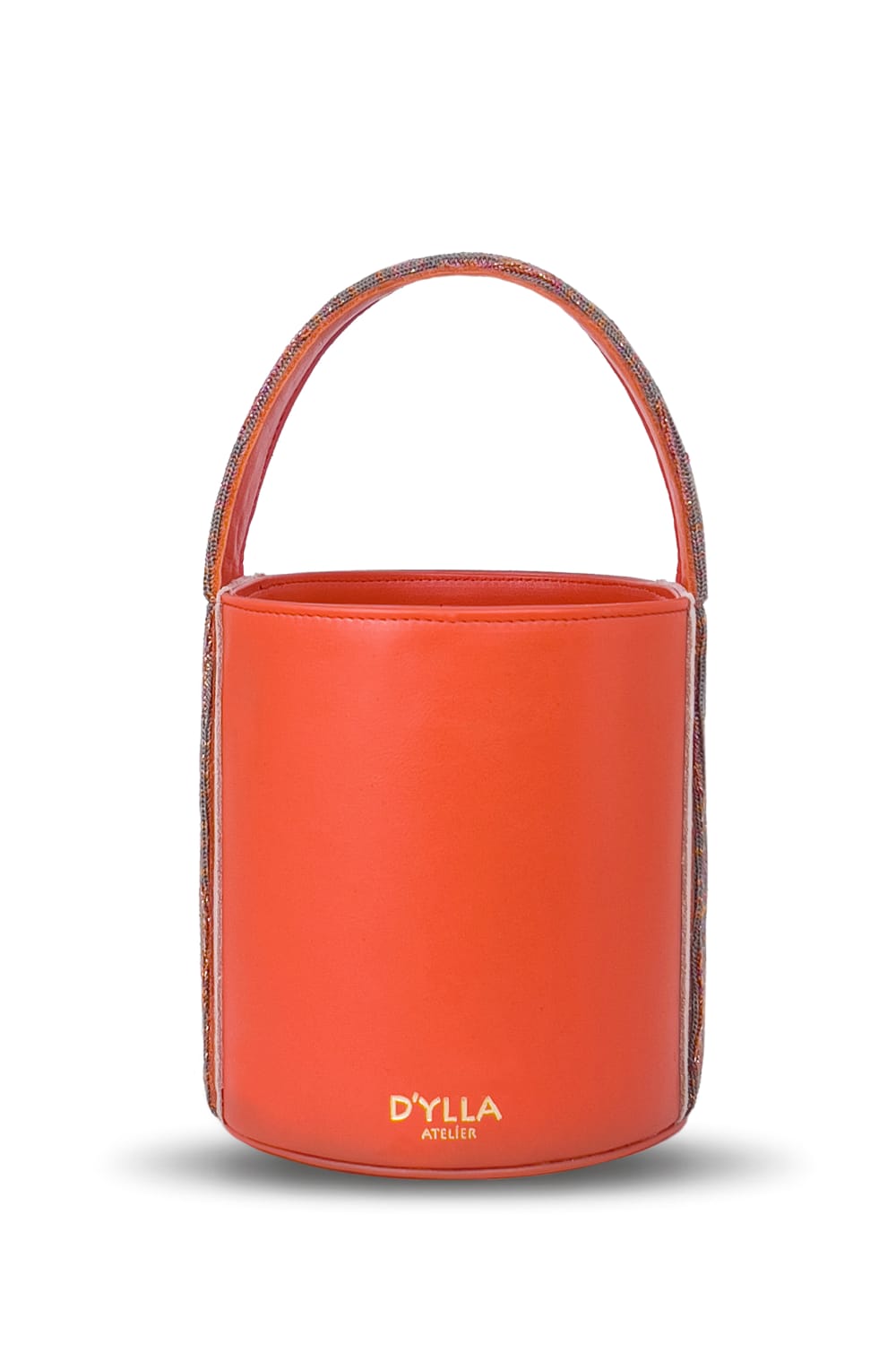 D’ylla Atelier-Lena Bucket Bag Pomegranate-Omuz Çantası-4-Milagron.com