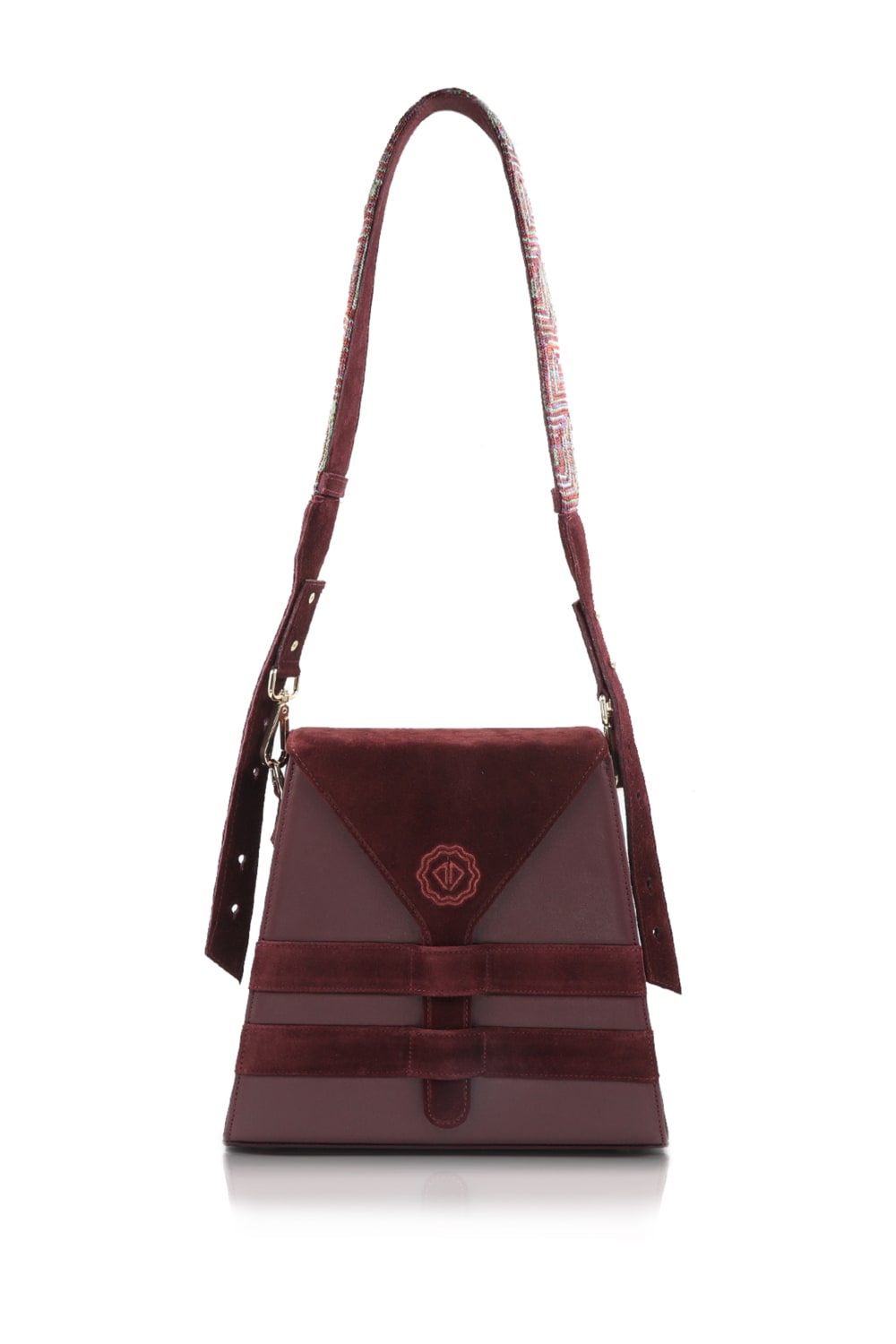 D’ylla Atelier-Perena Burgundy-Omuz Çantası-1-Milagron.com