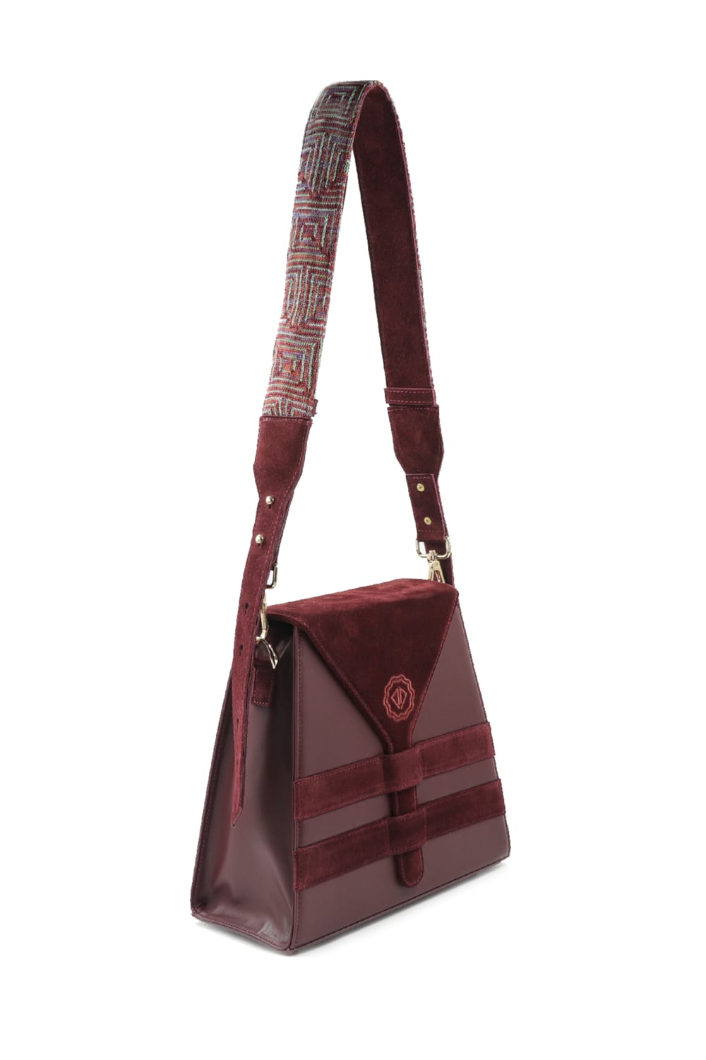 D’ylla Atelier-Perena Burgundy-Omuz Çantası-2-Milagron.com