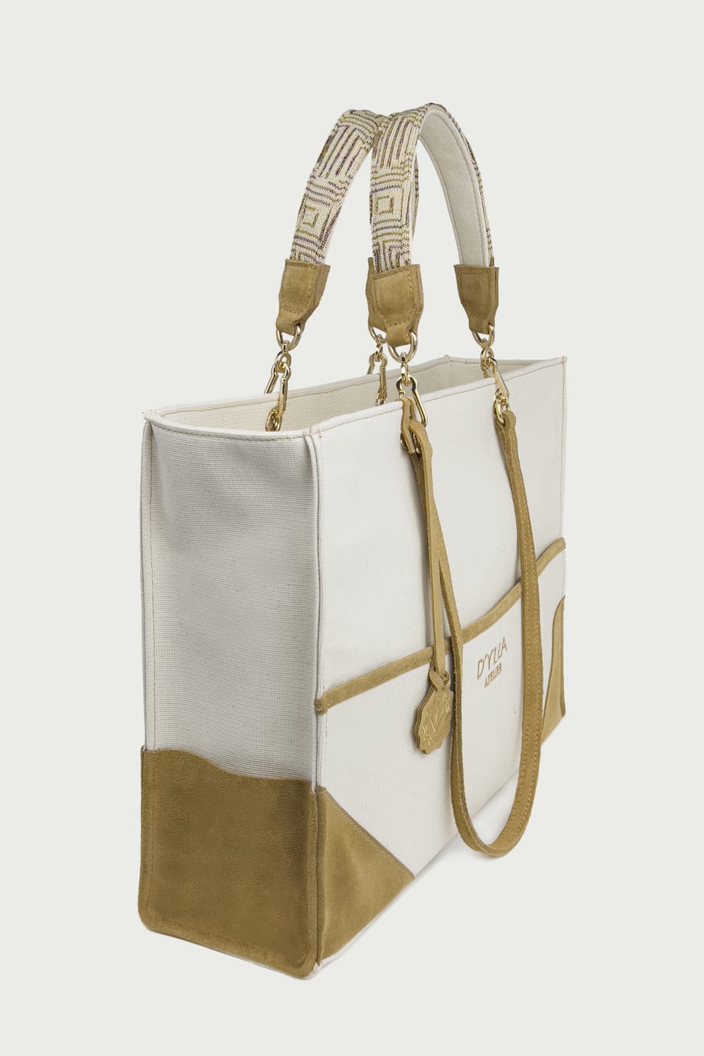 D’ylla Atelier-Valeria Tote Bag Ecru-Omuz Çantası-2-Milagron.com