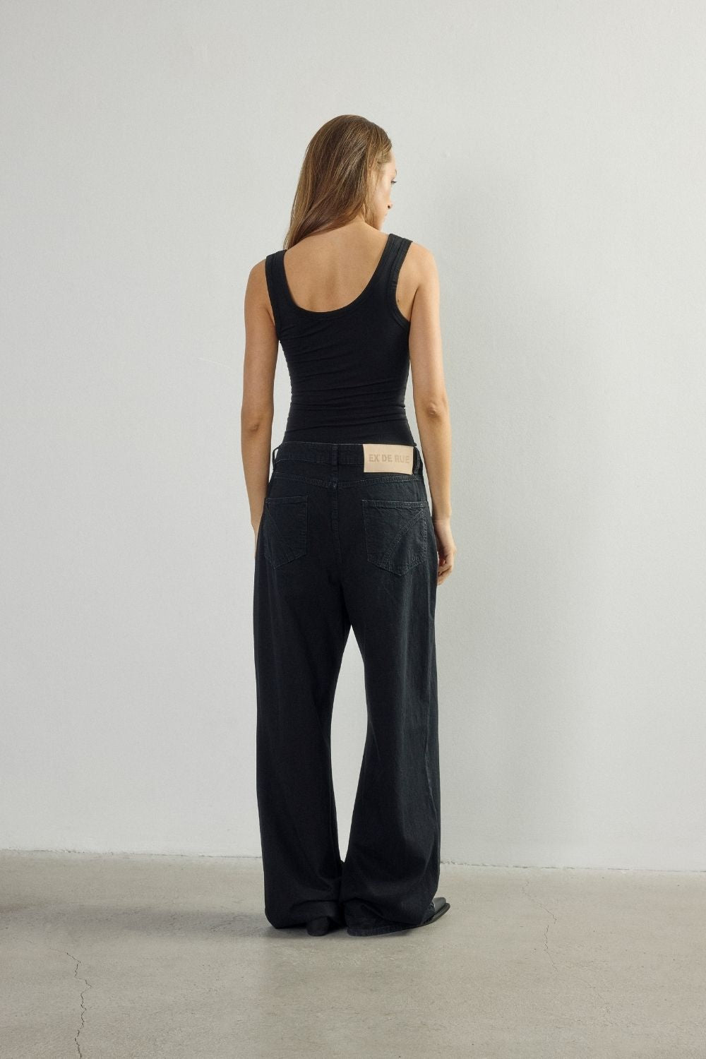 Black Denim Kimono Jean - 4