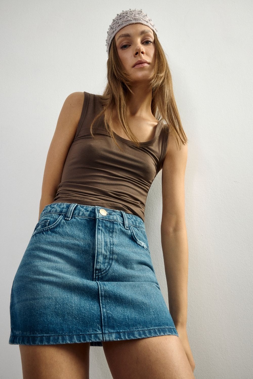 Blue Denim Skirt 1 - 1