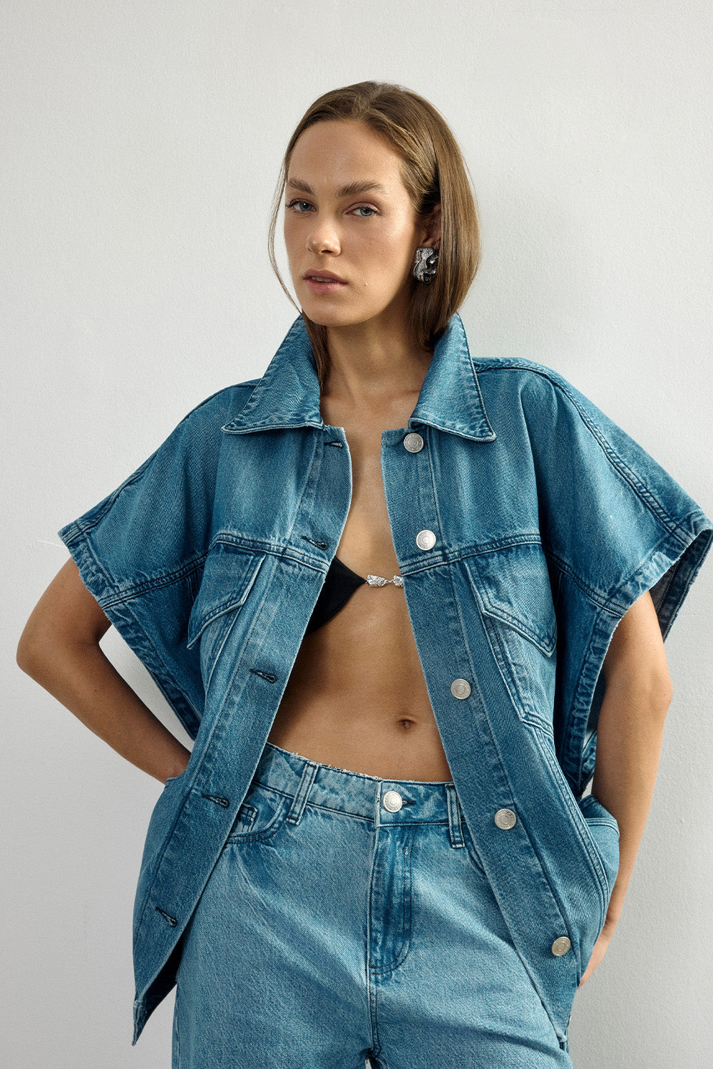 Blue Denim Vest 2 - 0