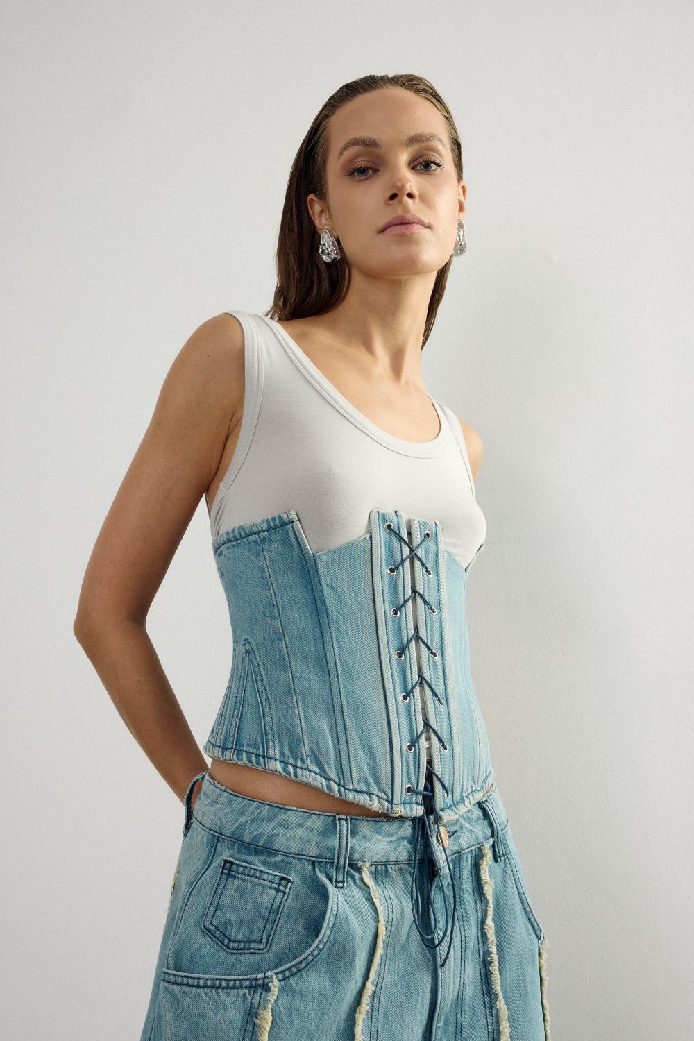 Classic Denim Corset 1 - 0