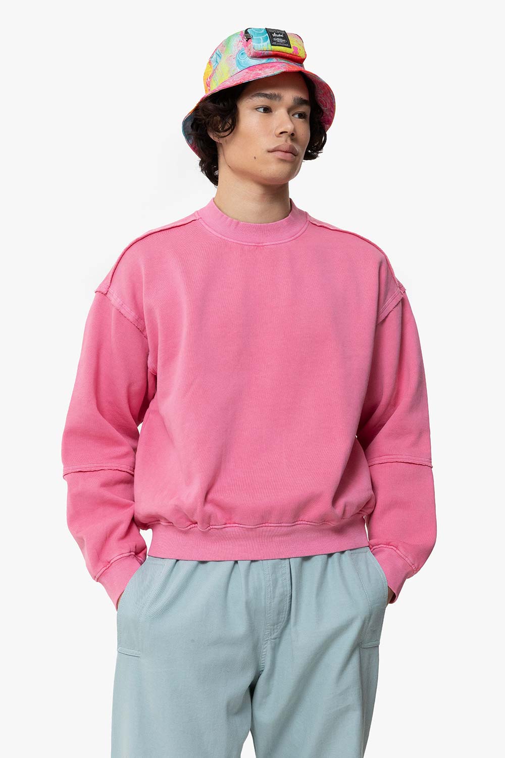 Eastpak-Andre x Eastpak Bukhat Fluo Clouds-Bucket Hat-3-Milagron.com