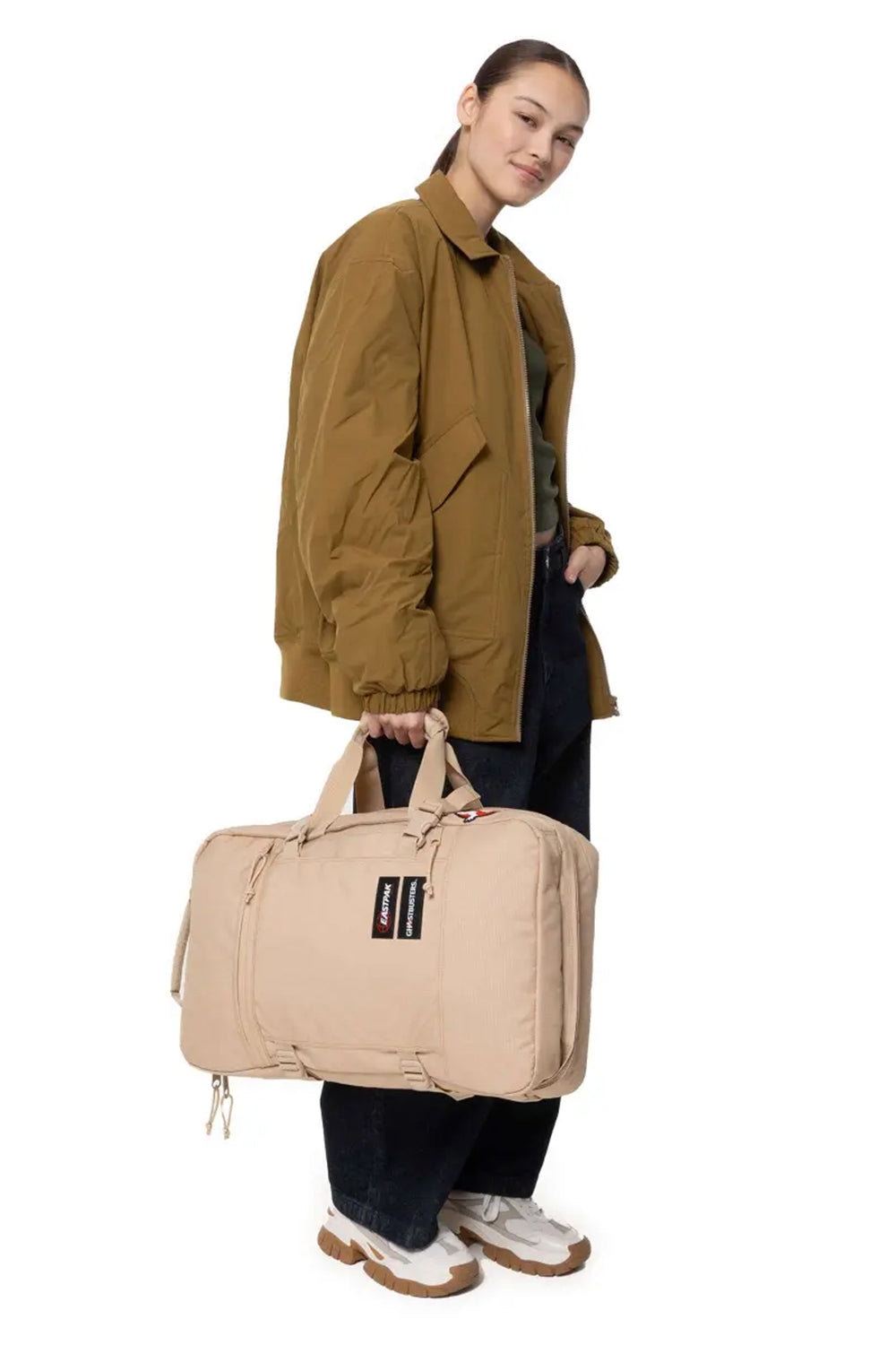 Eastpak-Ghostbusters Travelpack Suit Çöl Sarısı Sırt Çantası-Sırt Çantası-2-Milagron.com