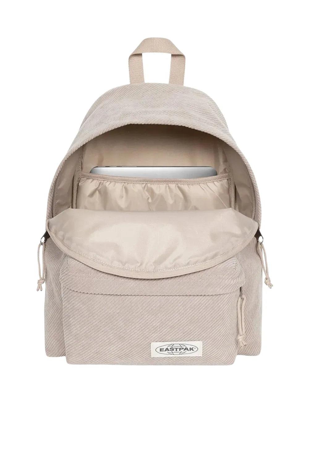 Eastpak-Padded Pak'r Cords Angled Beige-Sırt Çantası-3-Milagron.com