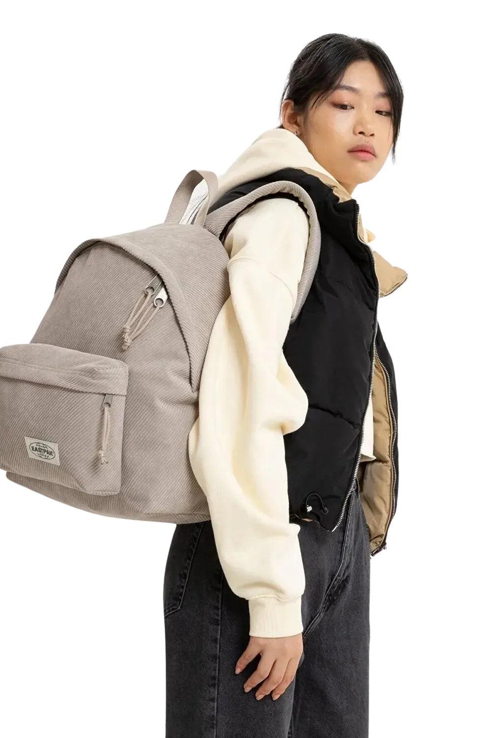 Eastpak-Padded Pak'r Cords Angled Beige-Sırt Çantası-4-Milagron.com