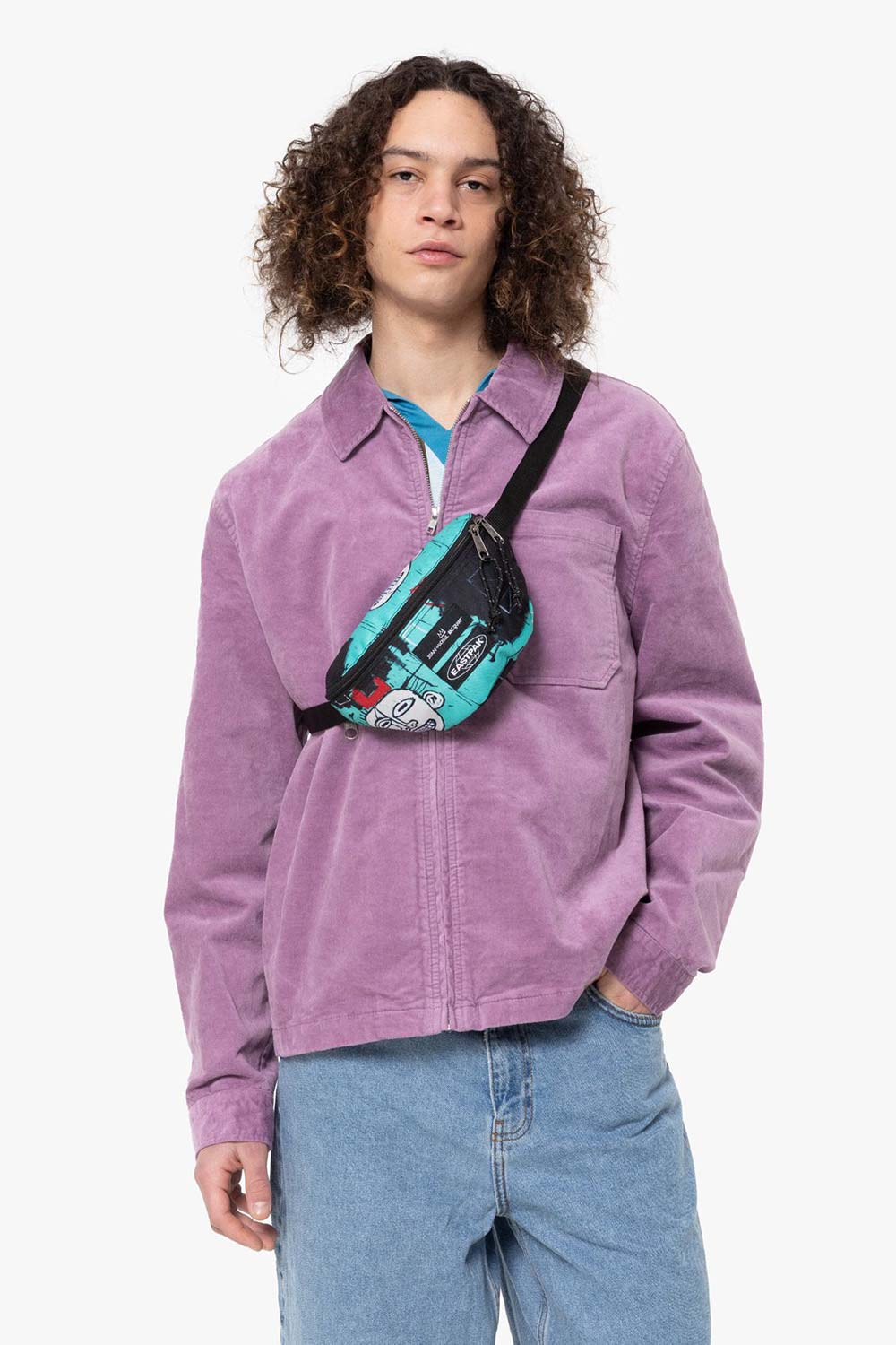 Eastpak-Springer Basquiat Equals Pi-Bel Çantası-3-Milagron.com