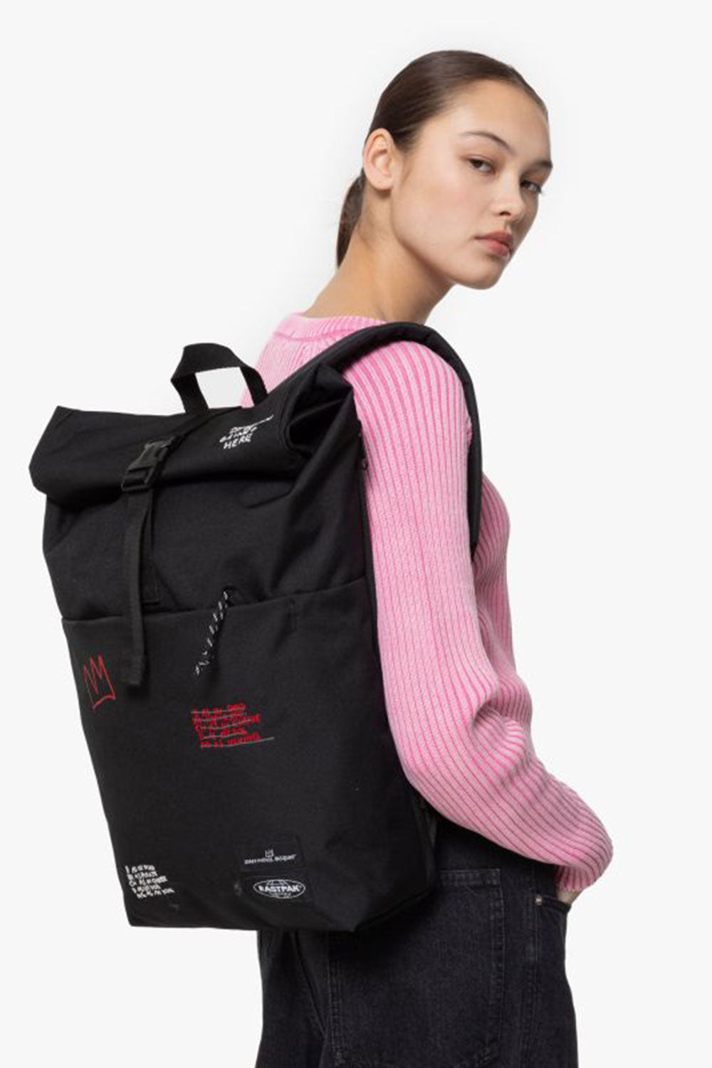 Eastpak-Up Roll Basquiat Quotes-Sırt Çantası-7-Milagron.com