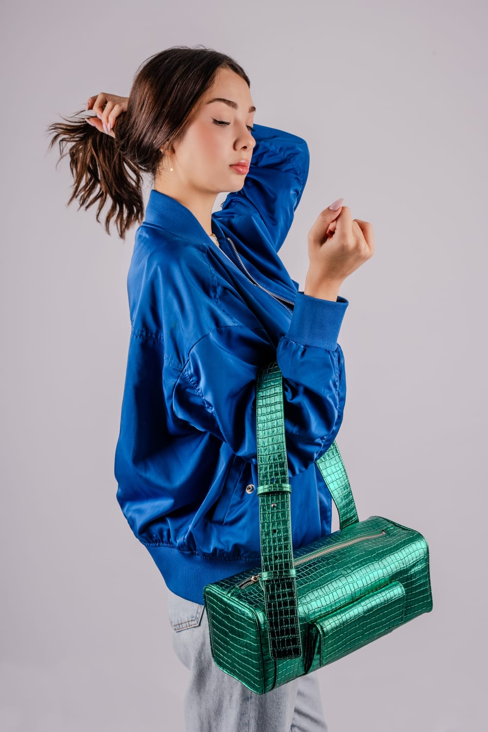 Edda Studio-Mint Sparkle-Omuz Çantası-6-Milagron.com