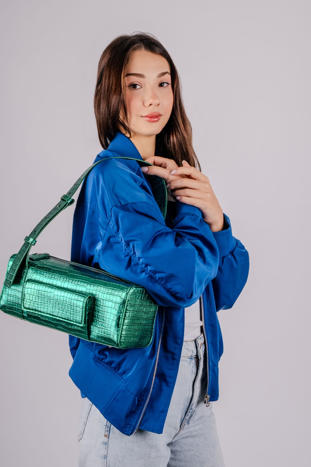 Edda Studio-Mint Sparkle-Omuz Çantası-7-Milagron.com