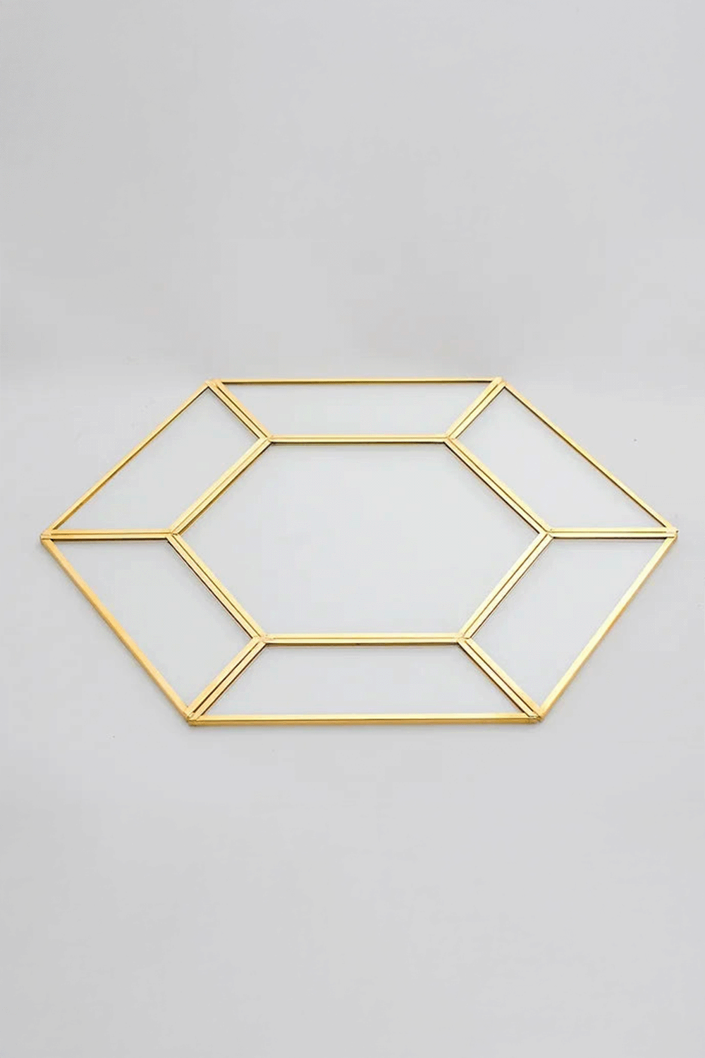 El Crea Designs-Pirinç Cam Supla Tabak Amerikan Servis Runner Nişan Sunum Organizasyon 34x29cm-Biblo-1-Milagron.com