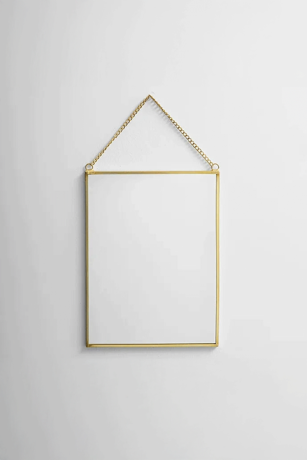 El Crea Designs-Pirinç Gold Duvar Askılı Ayna 20x15cm-Ayna-1-Milagron.com