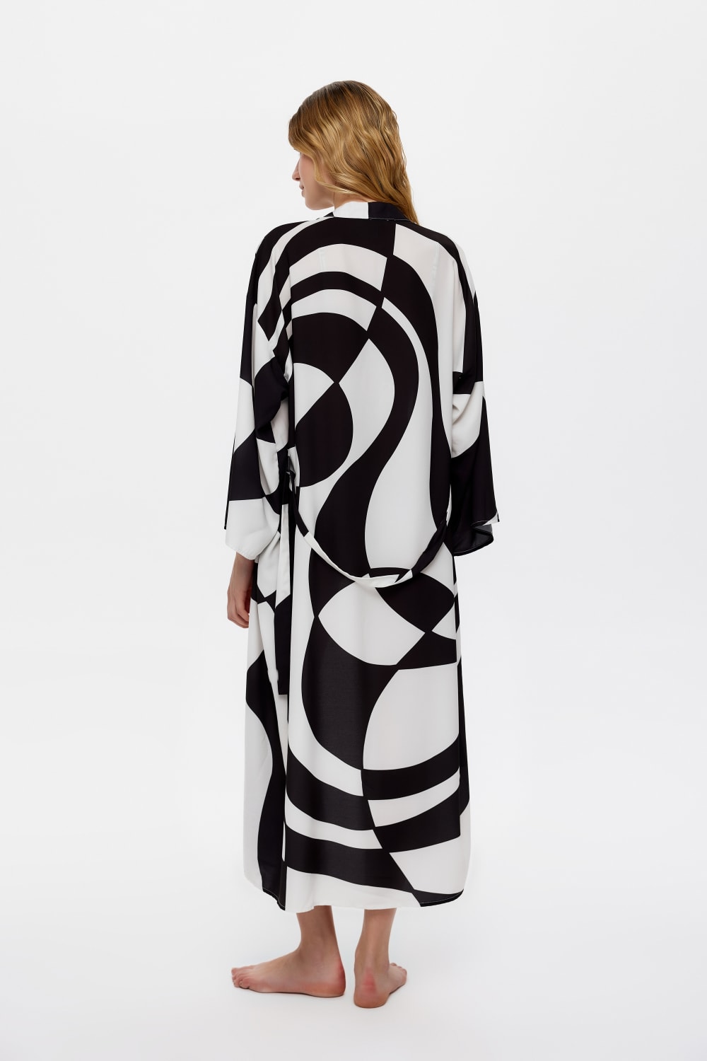 Eliphe-Loop Siyah Maxi Kimono-Kimono-3-Milagron.com