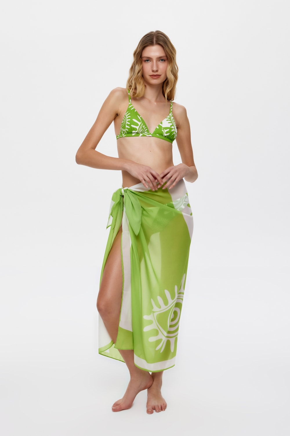 Eliphe-Rax Yeşil Pareo-Pareo & Bandana-1-Milagron.com