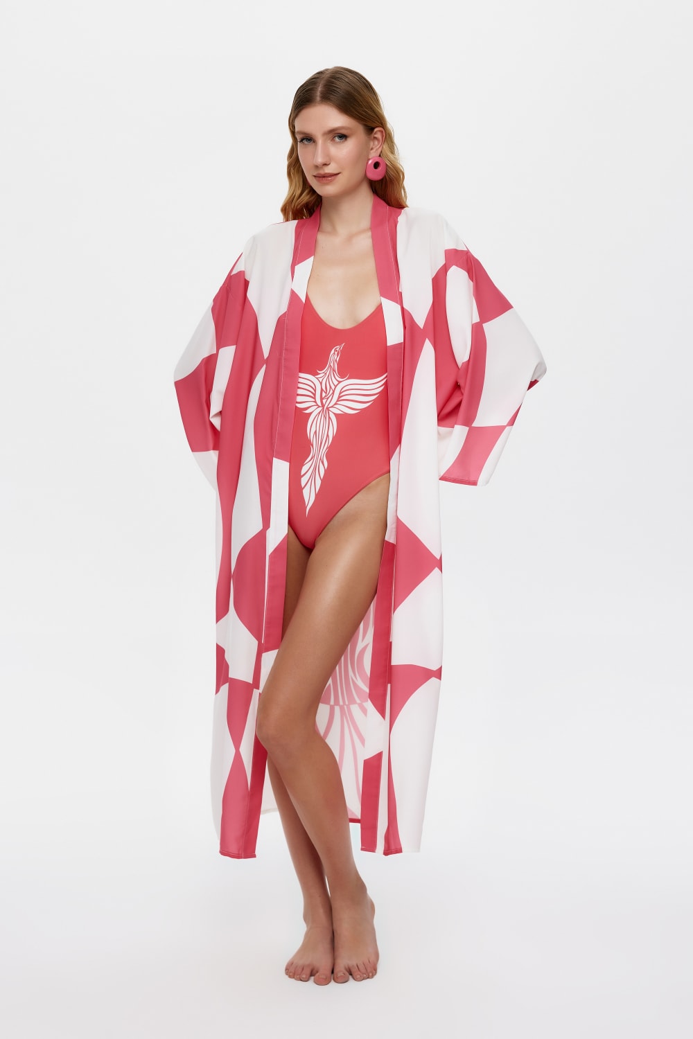 Eliphe-Sireng Pembe Maxi Kimono-Kimono-1-Milagron.com