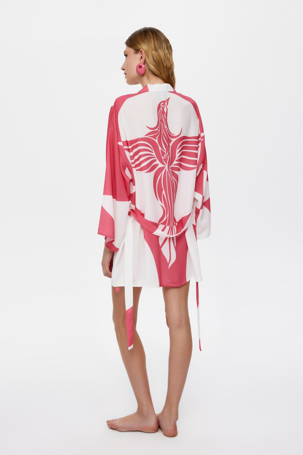 Eliphe-Sireng Pembe Mini Kimono-Kimono-2-Milagron.com