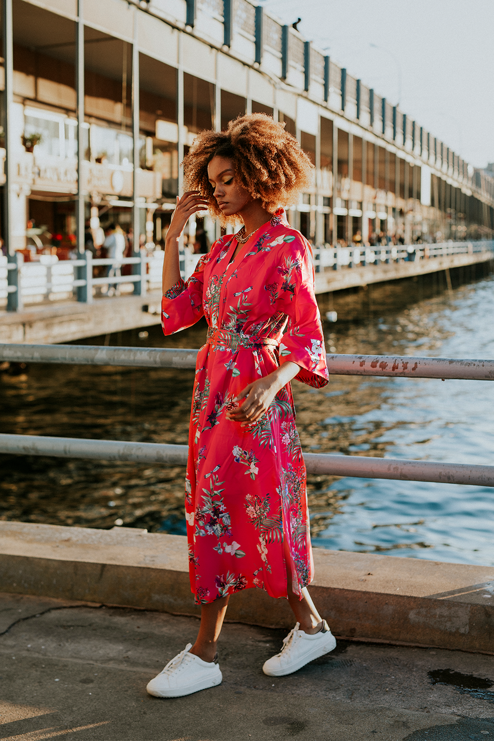 Elli2-Hot Periwinkle Kimono-Kimono-2-Milagron.com