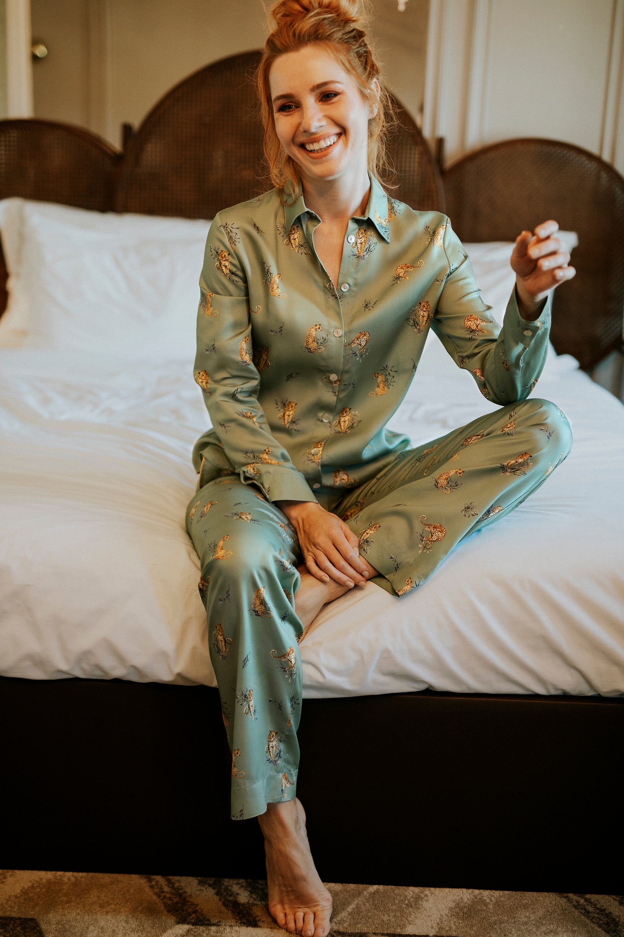 Elli2-Sage Green Sahara-Pijama Takımı-1-Milagron.com