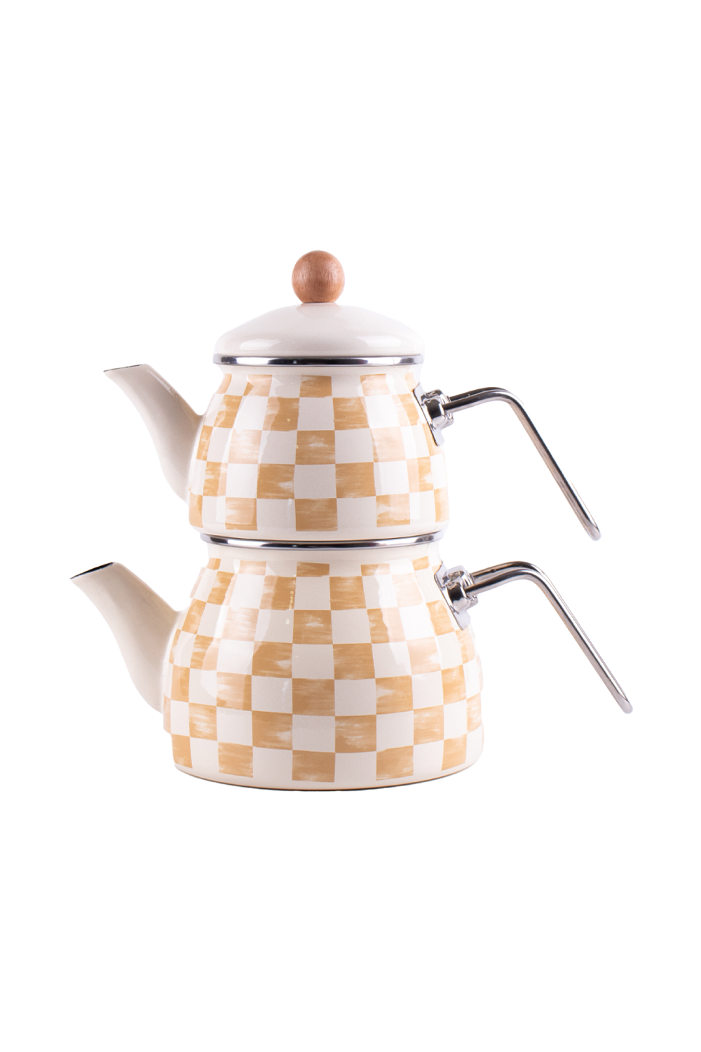 Emaylab-Beige Emaye Çaydanlık-Sunum Aksesuarları-1-Milagron.com